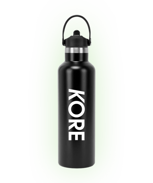 KORE Vacuum Sports Water Bottle with Flip-Up Straw